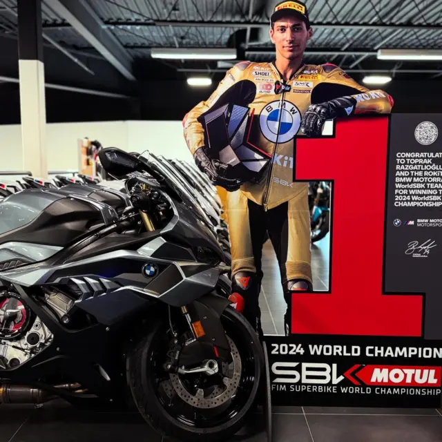 Be like Toprak, ride the WORLD SUPERBIKE CHAMPIONS bike and stand out! 25 models available in all colors & specs!! #wsbkchampion #bmwmotorrad #neverstopchallenging #s1000r #s1krr #s1krrrider
