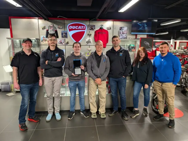 Based off customer ratings, Cross Country Ducati was once again awarded as one of the top Ducati dealers for sales and service customer experience for 2024. 
Shoutout to our awesome team for their hard work and continued dedication!
