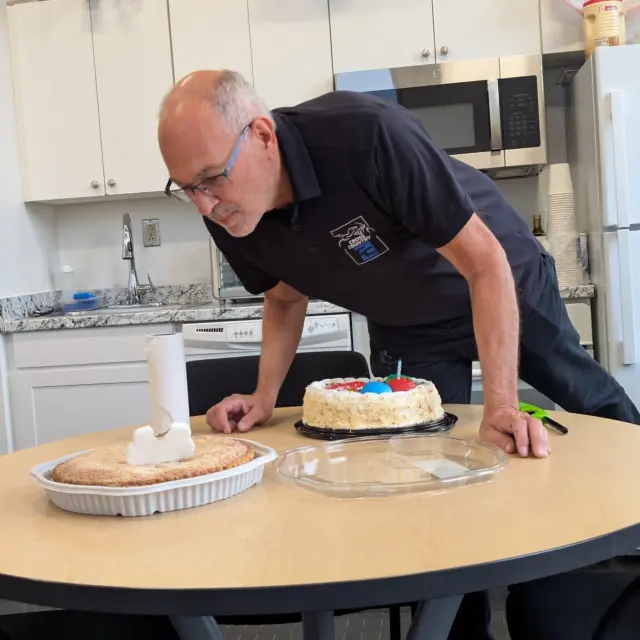 Happy birthday to our fearless leader Dan as he eyes up his favorite Costco Apple Pie!

#happybirthday