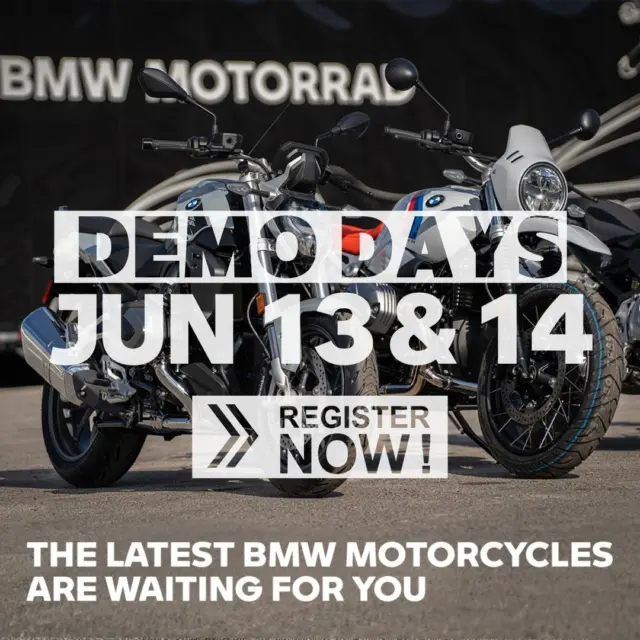 The BMW Motorrad Demo Truck is headed to Cross Country Cycle on June 13th & 14th. Save time when you arrive by registering here [https://bmwmotocc2025.bmwmotorcyclesevents.com/]. 

We can’t wait to #MakeLifeARide with you! #100YearsBMWMotorrad #MakeLifeARide #BMWMotorradUSA #crosscountrycycle #bikelife #demoride #s1000rr #s1K #M1K #M1000RR #S1000R