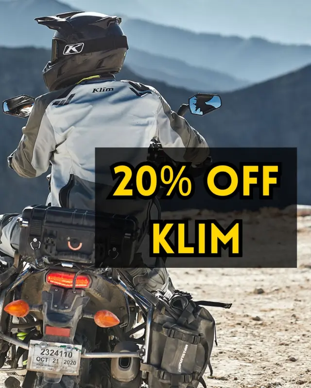 LABOR DAY SPECIAL!! This Friday and Saturday, take 20% OFF when you buy any in-stock matching Klim jacket and pant set! Only need one piece? You can still take 15% off. Tag your riding buddies in the comments to let them know about our sale. 🏍️#njriders #advriders