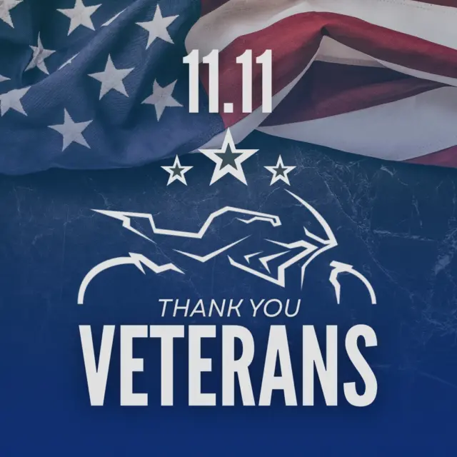 Today we pause to thank the brave men and women who have served and continue to serve our country. Your courage, dedication, and sacrifice protect the freedoms we enjoy every day.

From all of us at Cross Country Cycle & Powersports, we salute you. 💙
Ride free, ride proud, and thank a veteran today!

#VeteransDay #ThankYouVeterans #RideWithPride #CrossCountryCycle #CrossCountryPowersports #WeSaluteYou