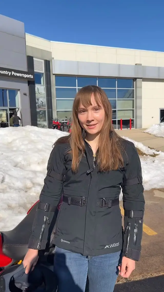 Take advantage of our amazing Klim sale!! If Allison wears it, you should too 😁 #bmwmotorrad #motorcycles #klim #girlswhoride