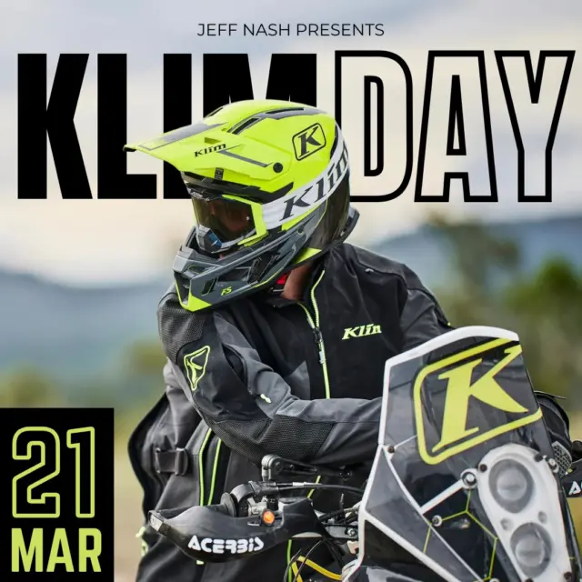 Get ready to gear up and ride out—this Saturday is all about ADVENTURE. 🏍️🔥

Join us for KLIM DAY, presented by Jeff Nash, and experience the world of premium adventure riding with KLIM like never before. They’re rolling in with a full rack of the latest gear—brand new products ready for you to check out up close, try on, and get dialed in for your next ride. Plus, expect exclusive promos you won’t find anywhere else and some awesome giveaways throughout the day.

But that’s just the beginning…

We’re also hosting an Intro to Adventure Riding session led by Michael & Jack from Pine Barrens Adventure—perfect for riders looking to get into ADV riding or build real off-road confidence. Learn the fundamentals, ask questions, and get inspired to take your riding beyond the pavement.

🔥 What to expect:
• KLIM’s latest gear showcase (fresh drops straight from the rack)
• Exclusive event-only promos & giveaways
• Expert advice on ADV riding & setup
• Beginner-friendly intro session
• Connect with the local riding community

📅 Saturday, March 21 - from 11:00 AM - 2:00 PM
This isn’t just an event—it’s where your next adventure begins.

👉 Show up. Gear up. Ride beyond.